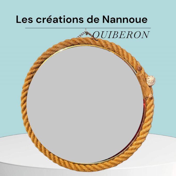 Miroir rond corde par Nannoue