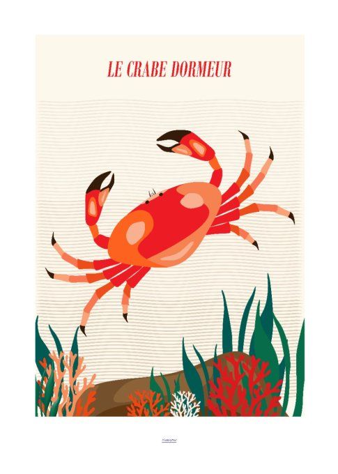 AFFICHE "LE CRABE DORMEUR"