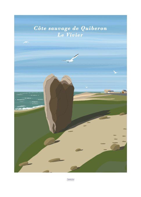 AFFICHE " LE VIVIER - PRESQU'ILE DE QUIBERON"