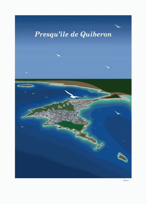 AFFICHE "Presqu'ile de Quiberon" 