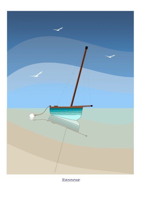 Les affiches de Nannoue de Quiberon